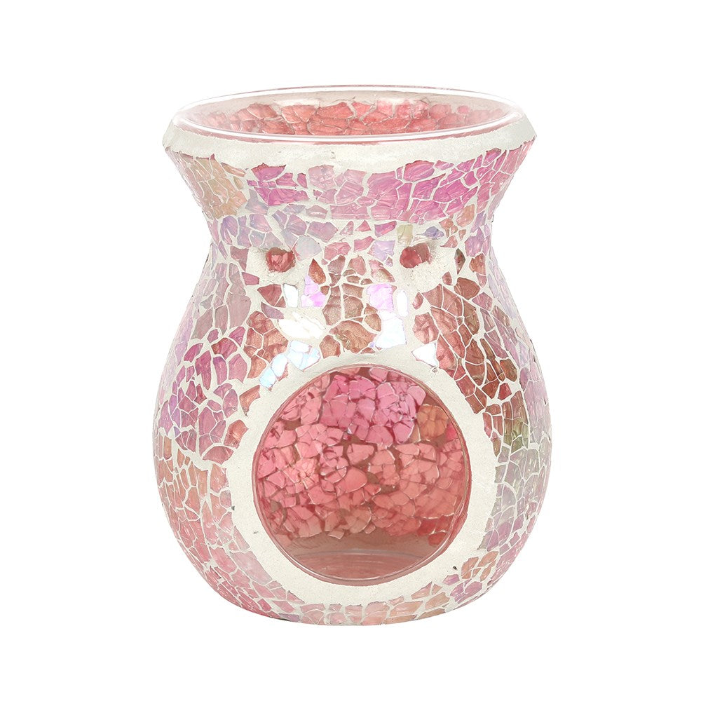 Treehouse - Pink Crackle Glass Burner